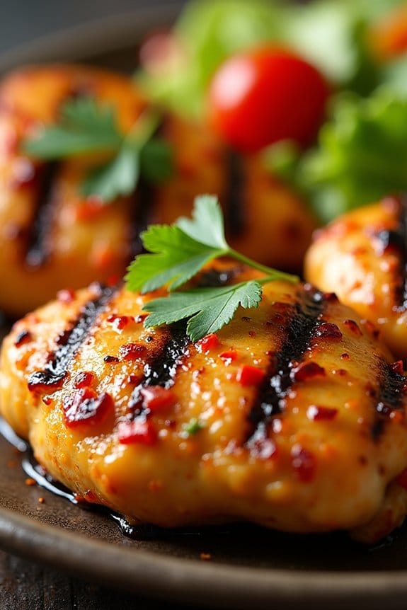 mango habanero grilled chicken