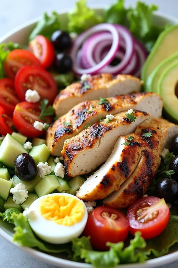 mediterranean chicken cobb salad