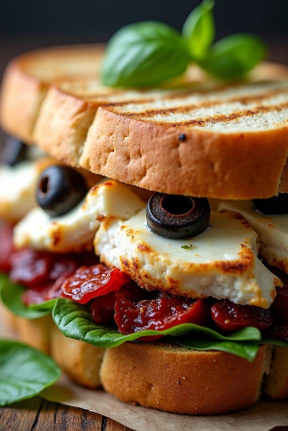 mediterranean grilled chicken sandwich