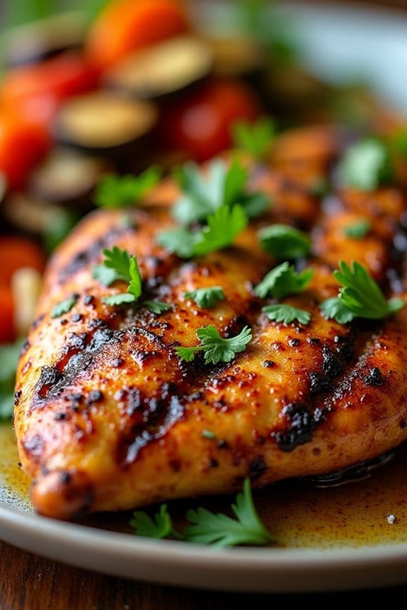 moroccan spiced grilled chicken