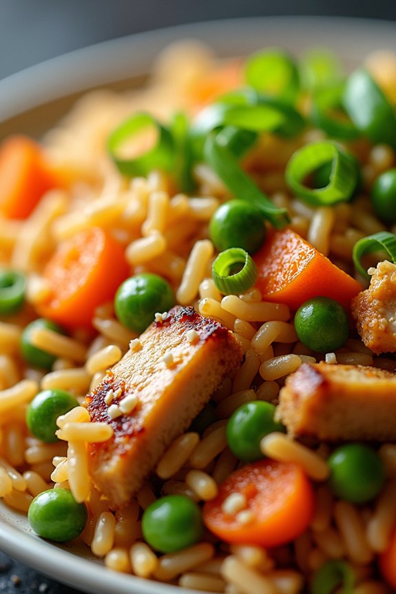 quick and tasty chicken fried rice