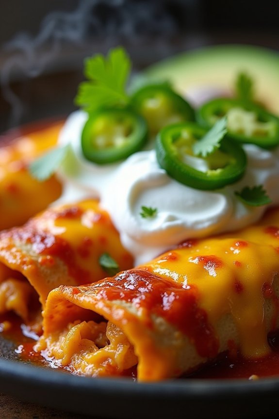 savory chicken enchiladas recipe