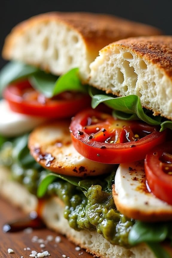 savory grilled chicken sandwich