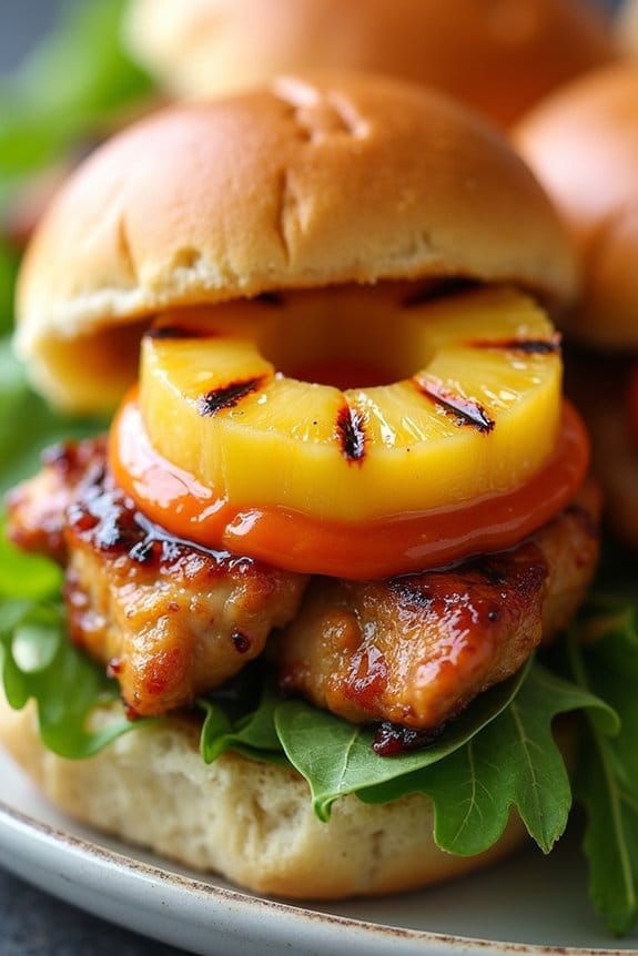 savory teriyaki chicken sliders