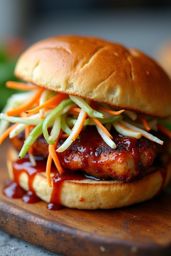 smoky bbq chicken sandwich