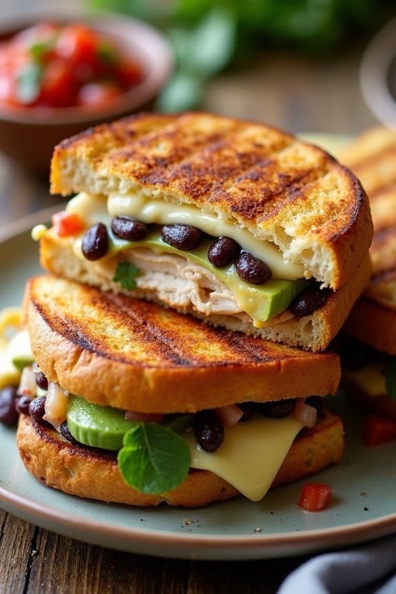 southwest chicken panini delight