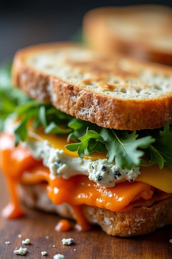 spicy buffalo chicken panini