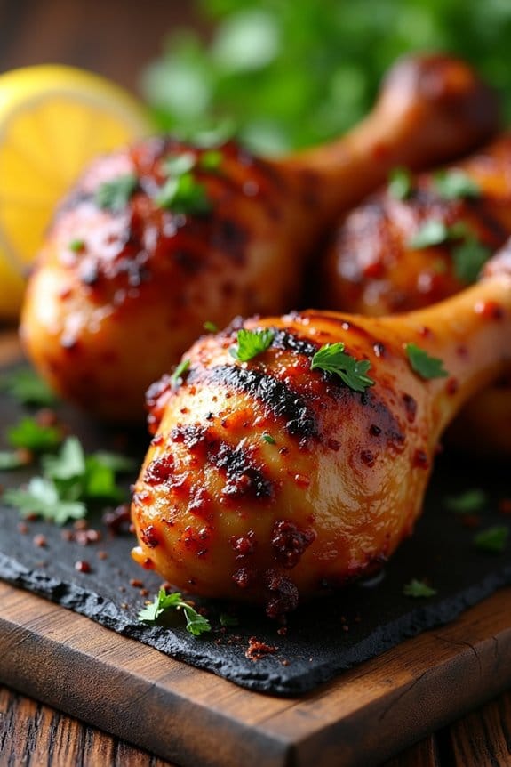 spicy cajun grilled drumsticks