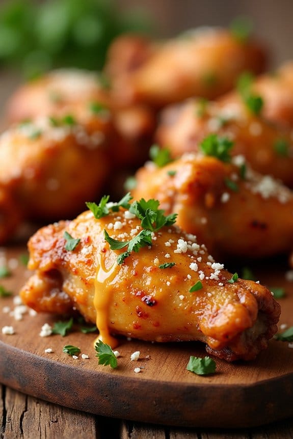 spicy garlic parmesan wings