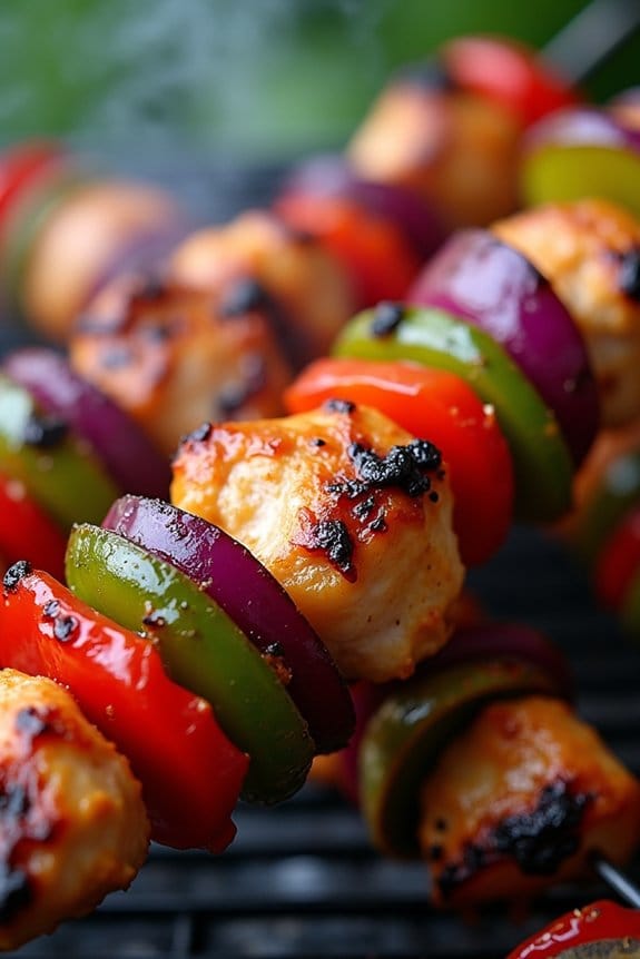 spicy grilled chicken kabobs