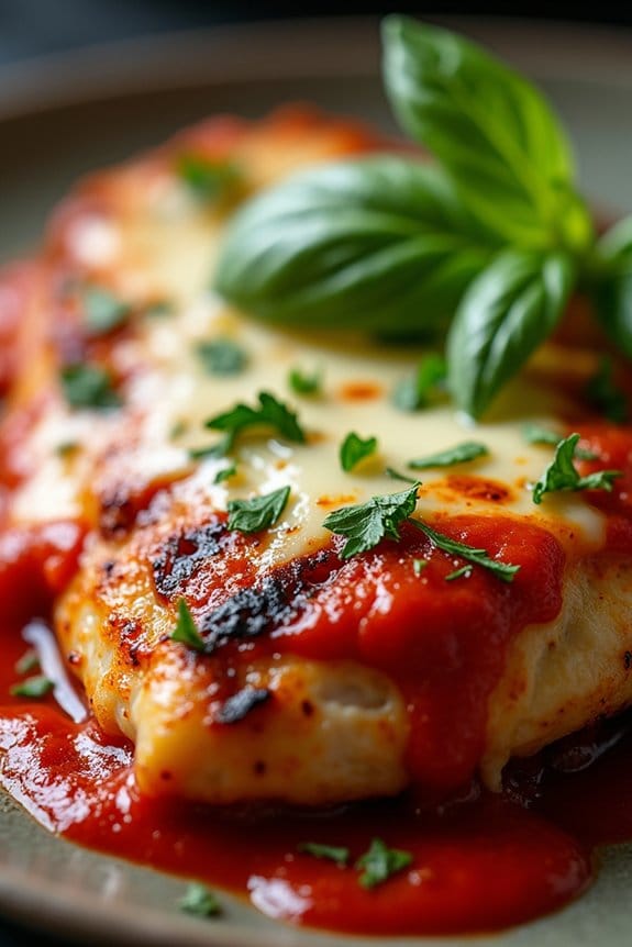 spicy grilled chicken parmesan