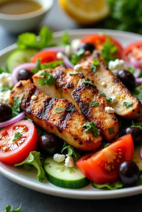 spicy grilled chicken salad