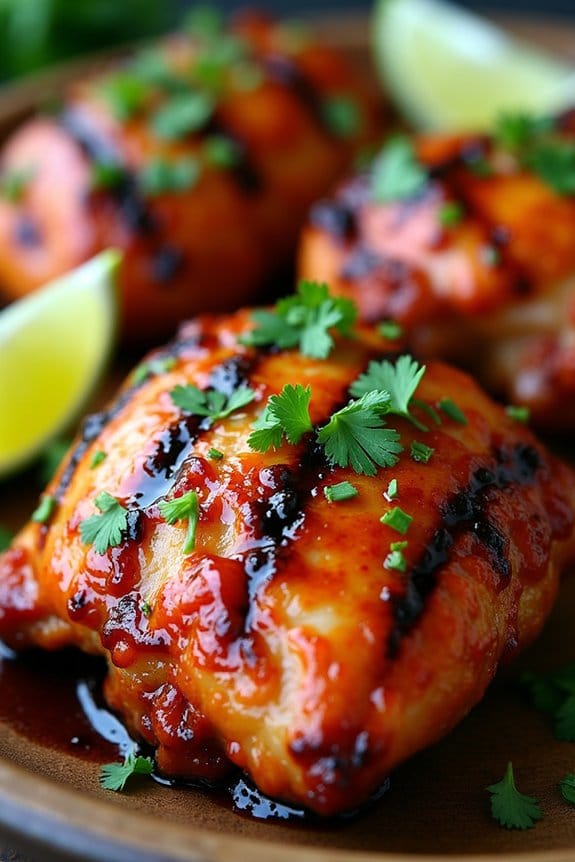 spicy honey sriracha chicken thighs
