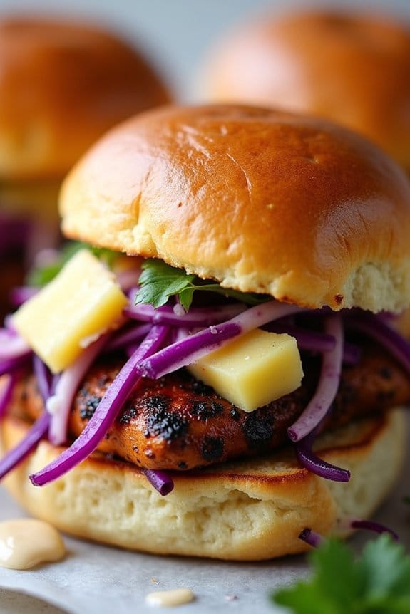 spicy jerk chicken sliders