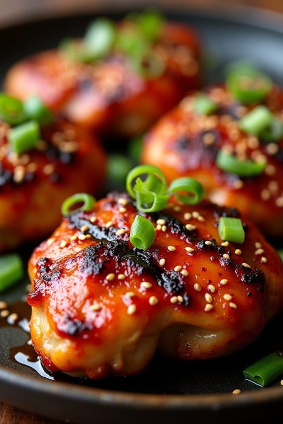 spicy korean gochujang chicken thighs
