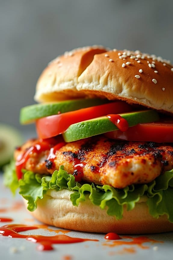 spicy lime chicken sandwich