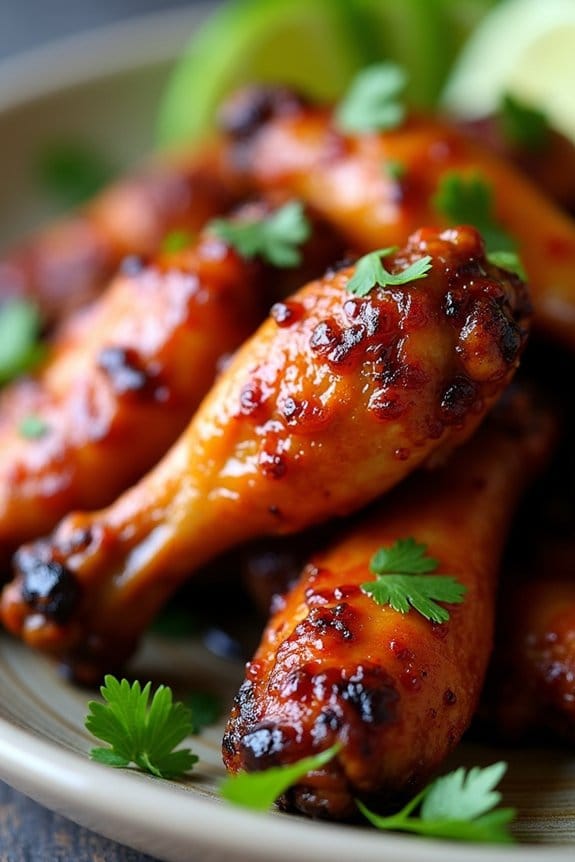 spicy mango glazed chicken wings