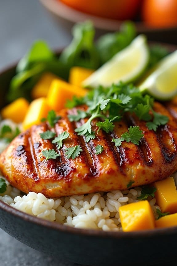 sweet and spicy chicken bowl