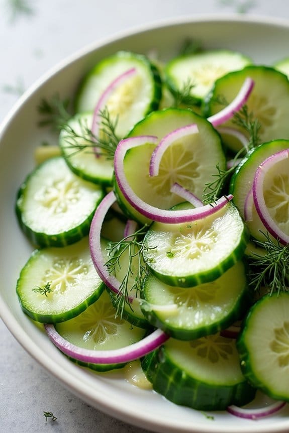 tangy cucumber salad recipe