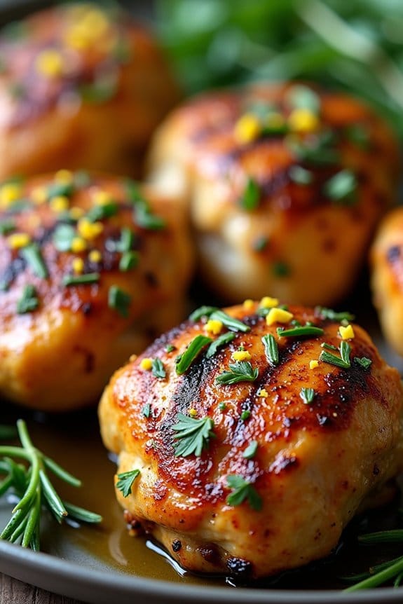tangy herb marinated grilled chicken