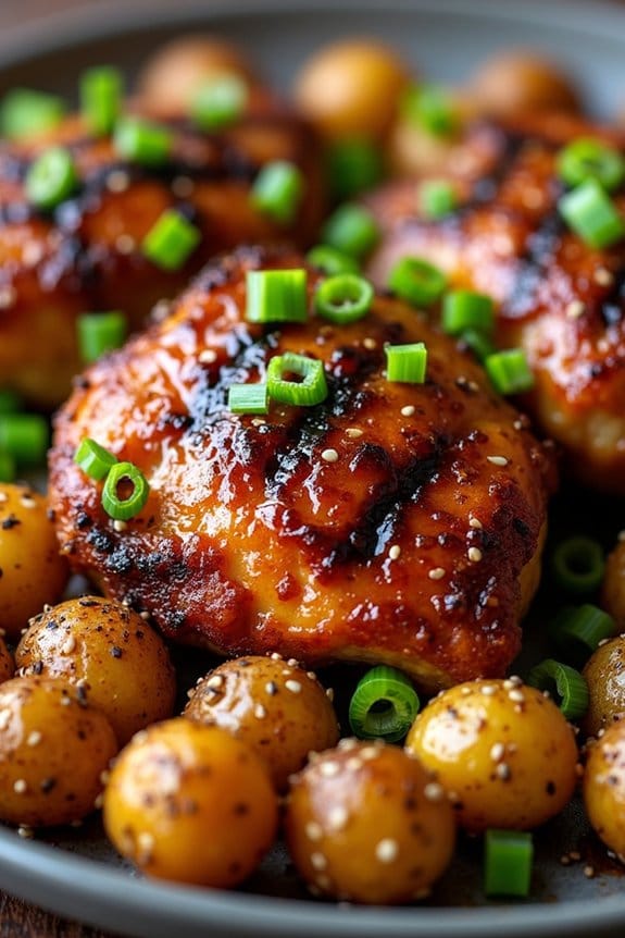 teriyaki chicken with potatoes