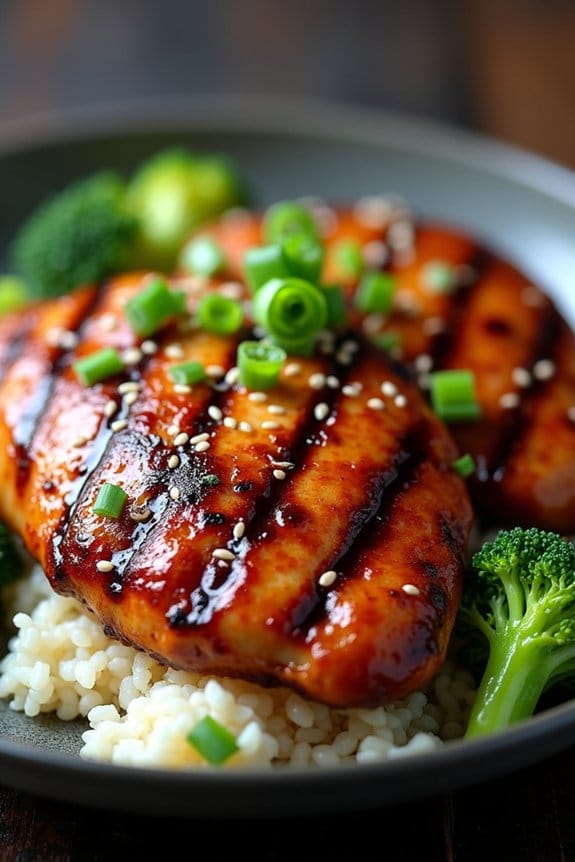 teriyaki glazed grilled chicken