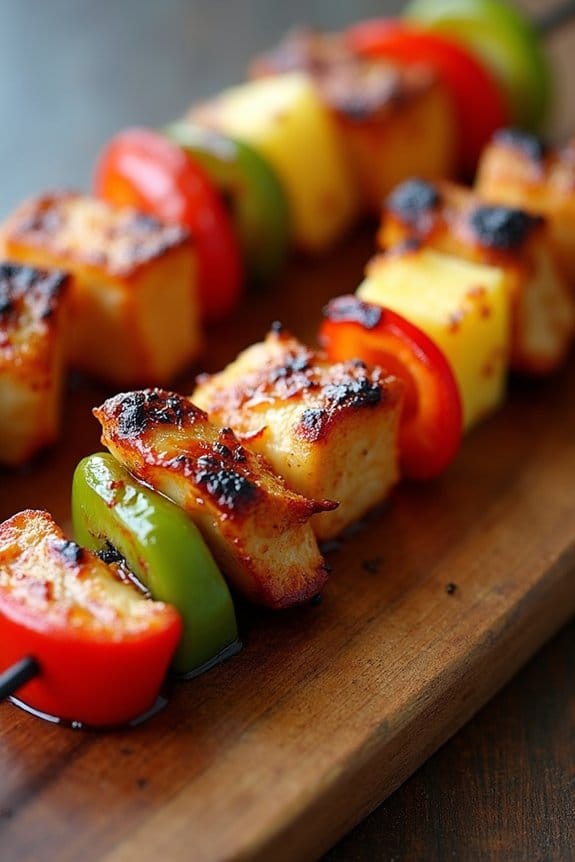 teriyaki pineapple chicken skewers