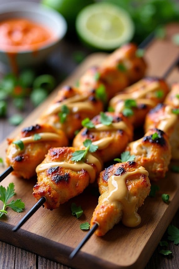 thai chicken skewers recipe
