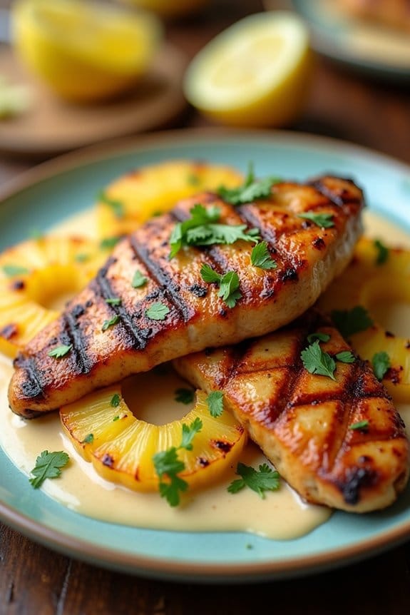 tropical chicken with pineapple