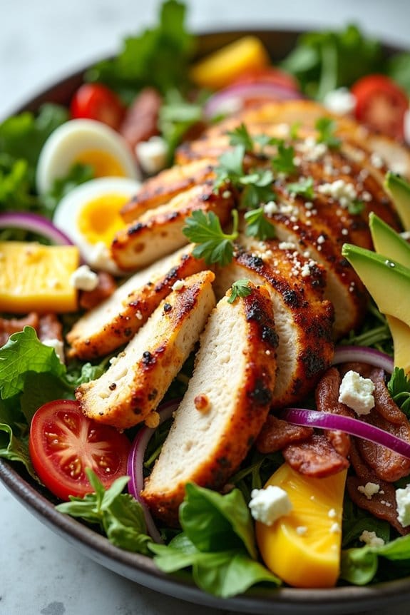 tropical grilled chicken salad
