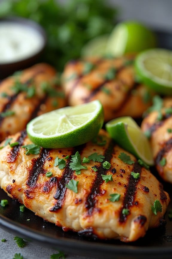 zesty grilled cilantro lime chicken