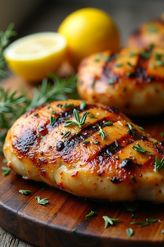 zesty herb infused grilled chicken