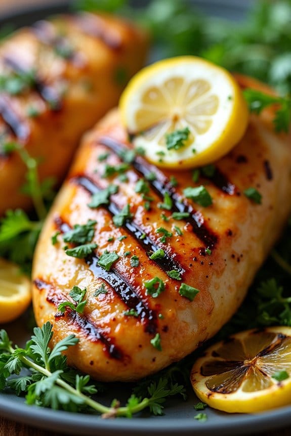 zesty herb infused grilled chicken
