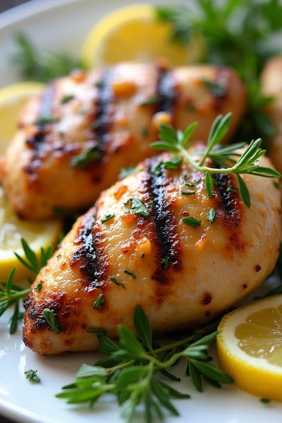 zesty herb marinated grilled chicken