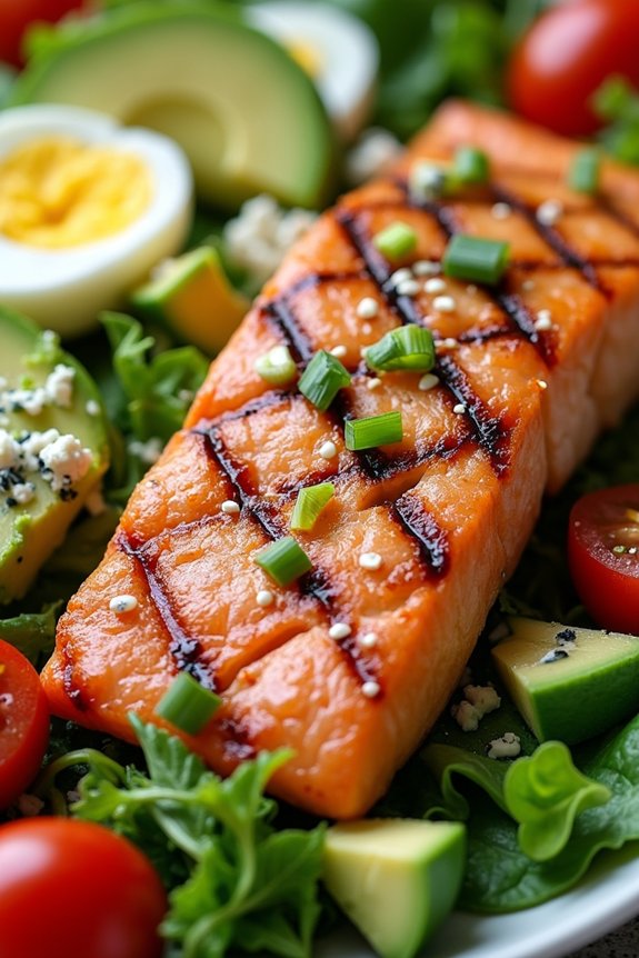 asian fusion salmon salad
