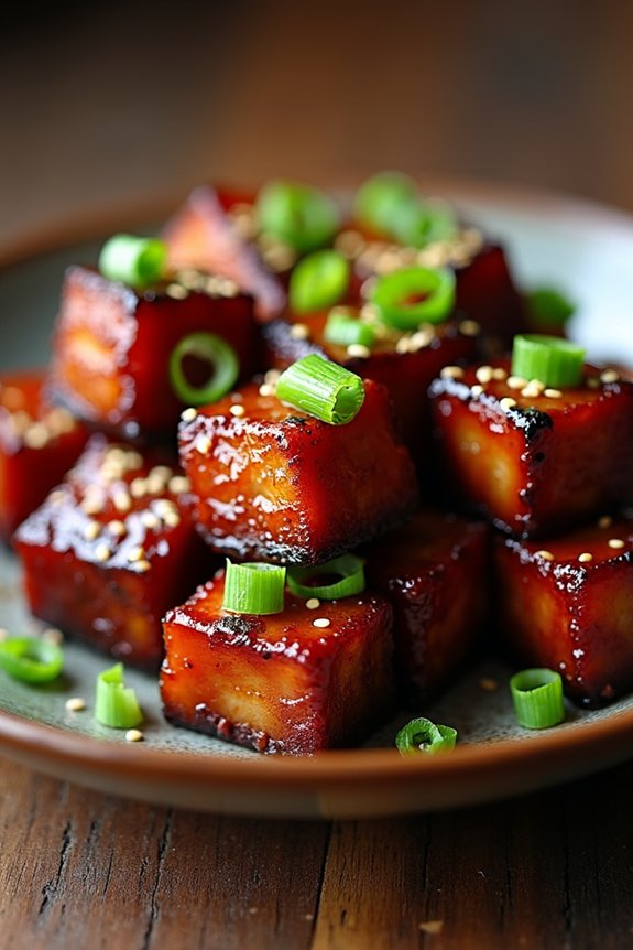asian inspired pork belly delights