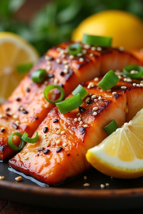 asian lemon butter salmon