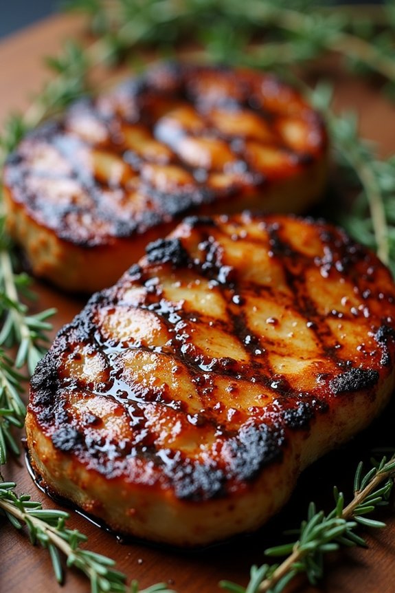 balsamic dijon grilled pork chops