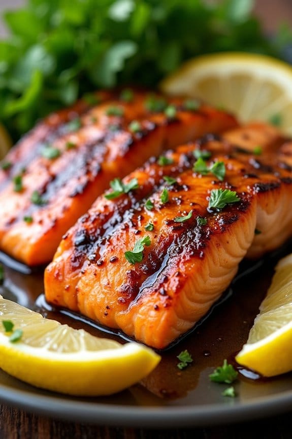 balsamic honey glazed salmon