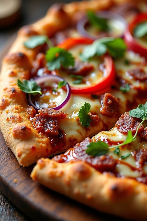 bbq pork chop pizza delight
