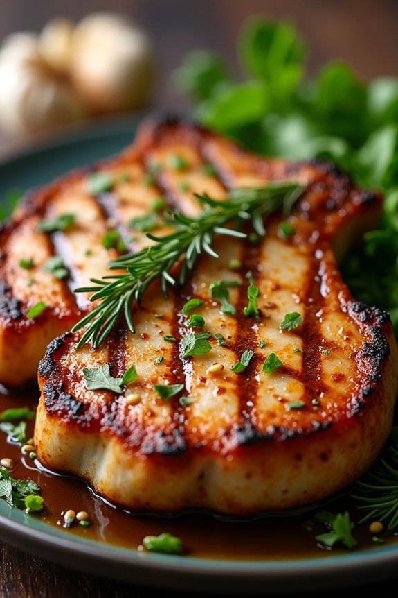 bold mustard herb marinade