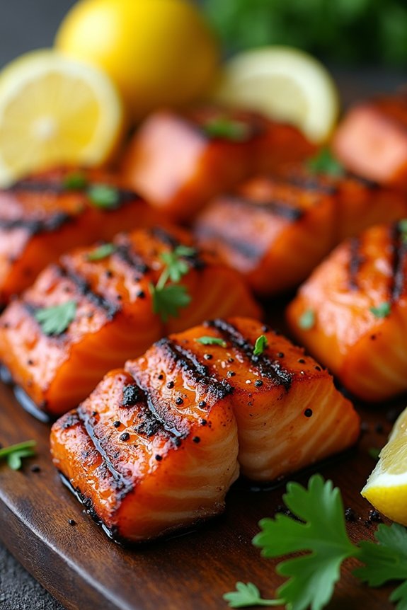 cajun grilled salmon bites