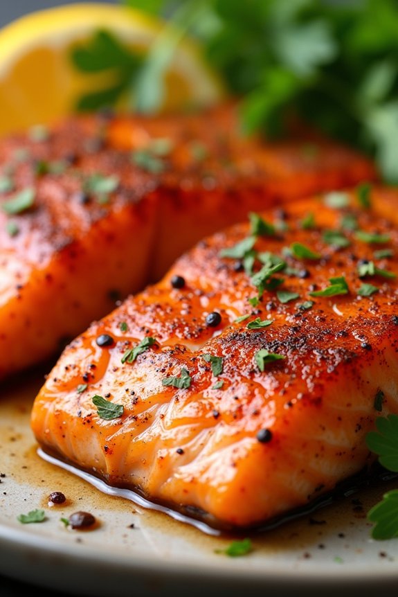 cajun honey glazed grilled salmon
