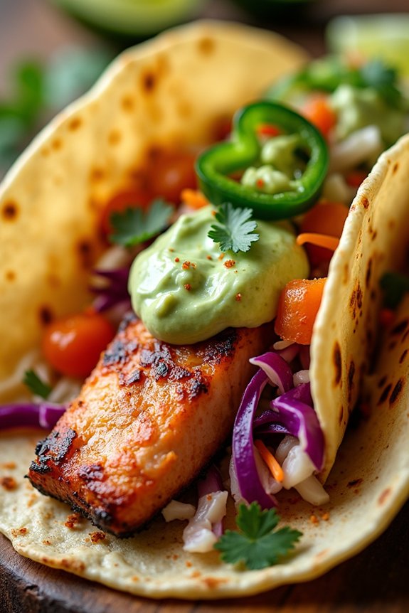 cajun salmon taco delight