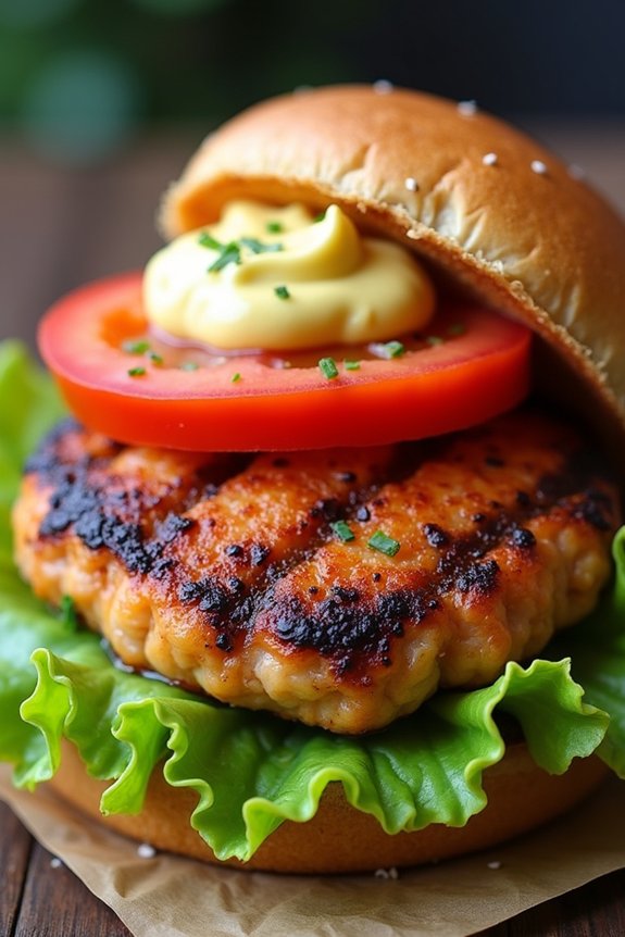 cajun spiced salmon burger recipe