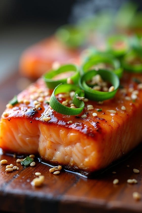 cedar plank teriyaki salmon