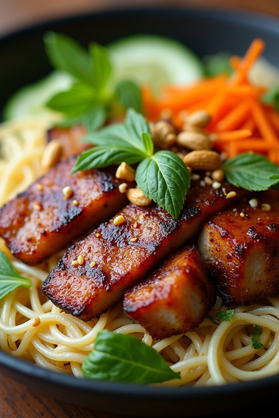 char siu pork vermicelli bowl