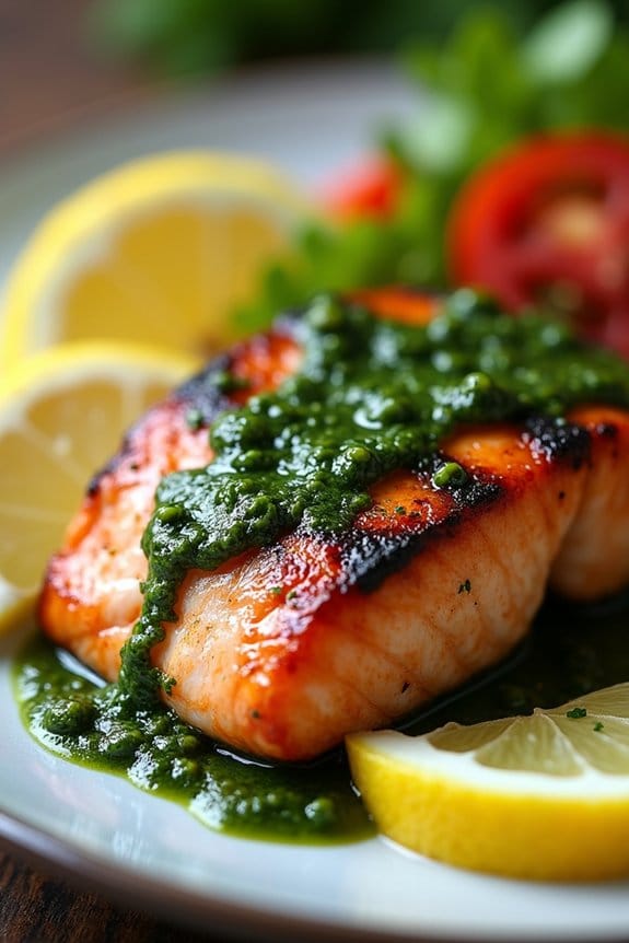 chimichurri grilled salmon recipe