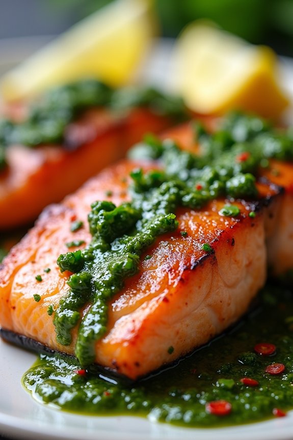 chimichurri salmon grilling recipe