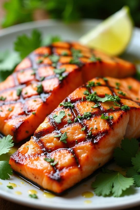 cilantro lime grilled salmon